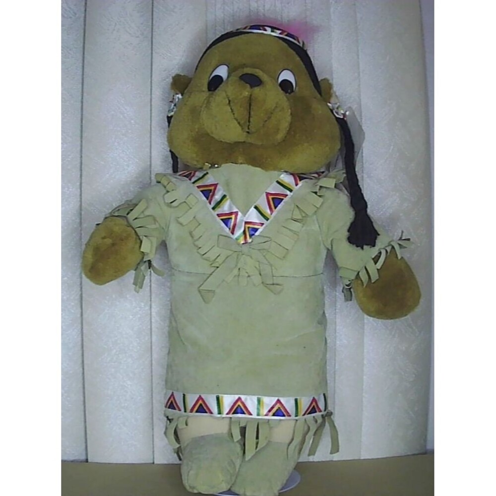 Toy Box Creations Indian Girl Bear Plush Stuffed Animal Toy 17" Goffa Int.